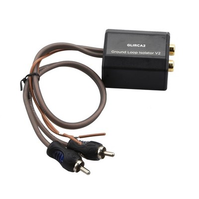 Durable 2-Channel RCA Stereo Ground Loop Isolator for Eliminating Audio Noise