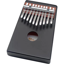 Stagg 10-Key Kid's Kalimba with Note Names Printed on Keys Black