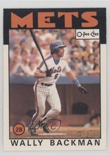 1986 O-Pee-Chee Wally Backman #191 0nr3