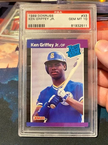 1989 Donruss Ken Griffey Jr. PSA 10 Rookie Card
