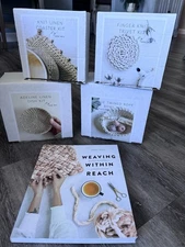 Anne Weil Craft Kits (4) Flax And Twine Instruction Kits With Weaving Book NEW