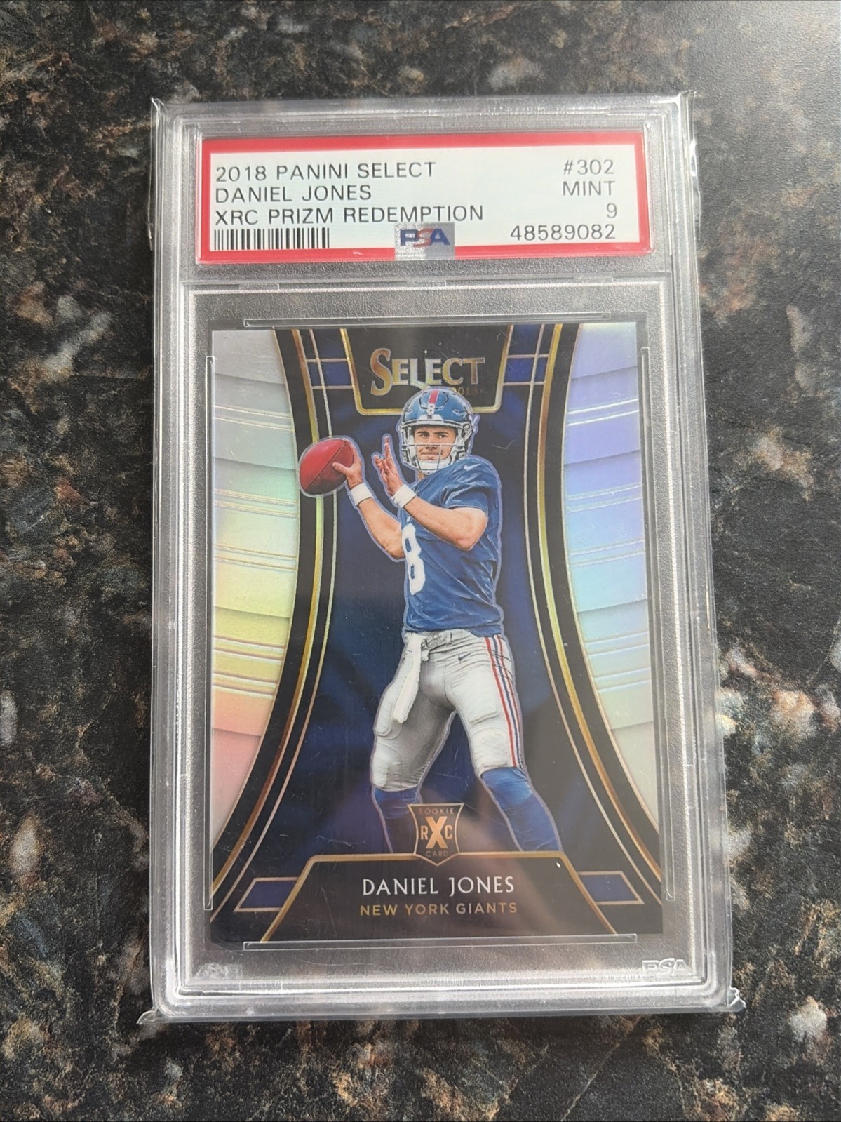 2018 Panini Select Daniel Jones XRC Rookie Prizm PSA 9 Colts