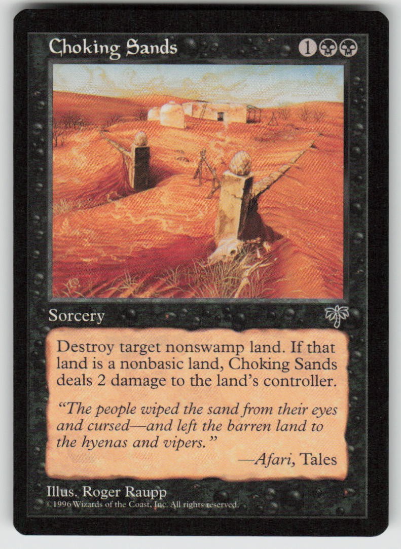 Choking Sands Common Mirage MTG Lightly Played 1996