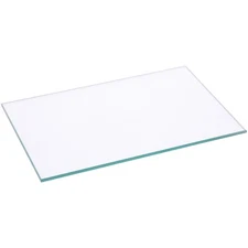 Plymor 4" x 6" Rectangle, 3mm Thick Non-Beveled Clear Glass