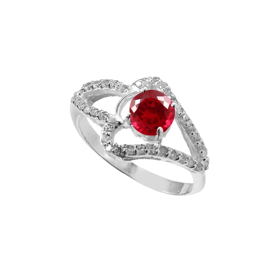 AAA Fine Quality 6x6 MM Blood Red Ruby Ring, 925 Sterling Silver Engagement Ring - Image 3 of 4