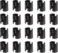 Wire Shelf Clips for 1" Post, Shelving Lock 20 1 Inch, Black 