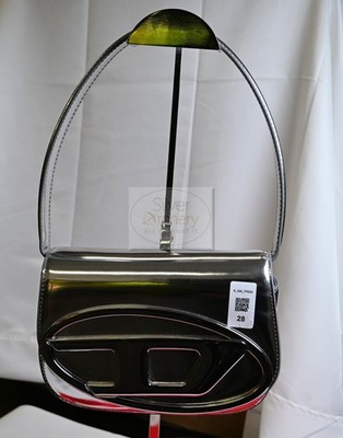 Original Diesel 1DR Umhängetasche silber, UVP 565£