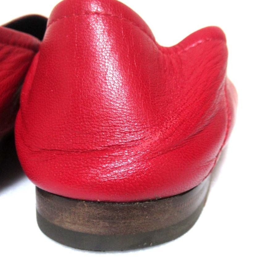 GUCCI Horsebit Leather Loafers Dress Shoes Size:36.5/JP:23.5 Red 141102K Authen thumbnail 7