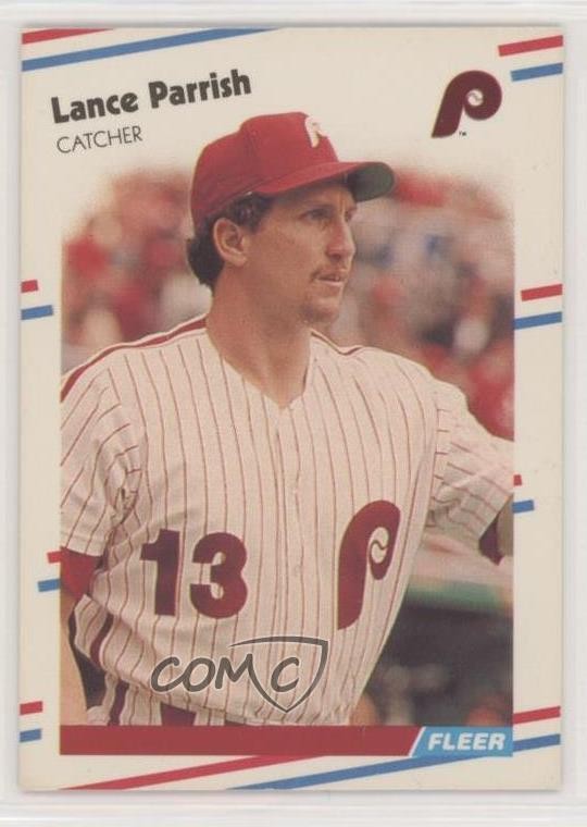 1988 Fleer Glossy Lance Parrish #310 11pj