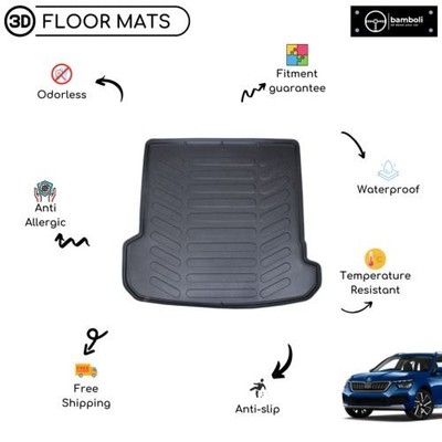 Vehicle Specific Rubber Trunk Cargo Liner for Skoda Kamiq 2020