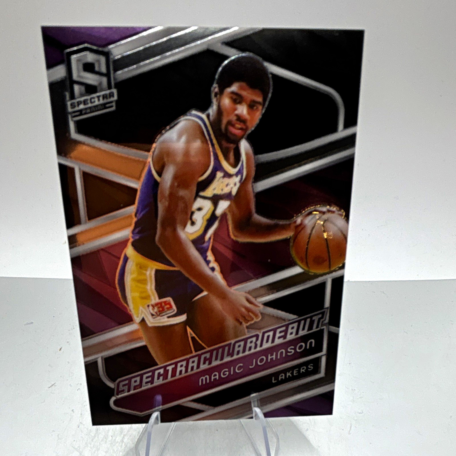 Panini 2023-24 Spectra Spectacular Debuts Magic Johnson Lakers #177 Insert