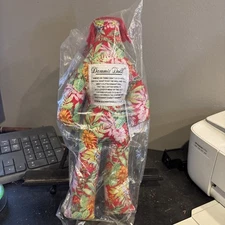 Dammit Doll Plush Stress Relief 12" - Fuchsia/Pink w/ Floral Pattern