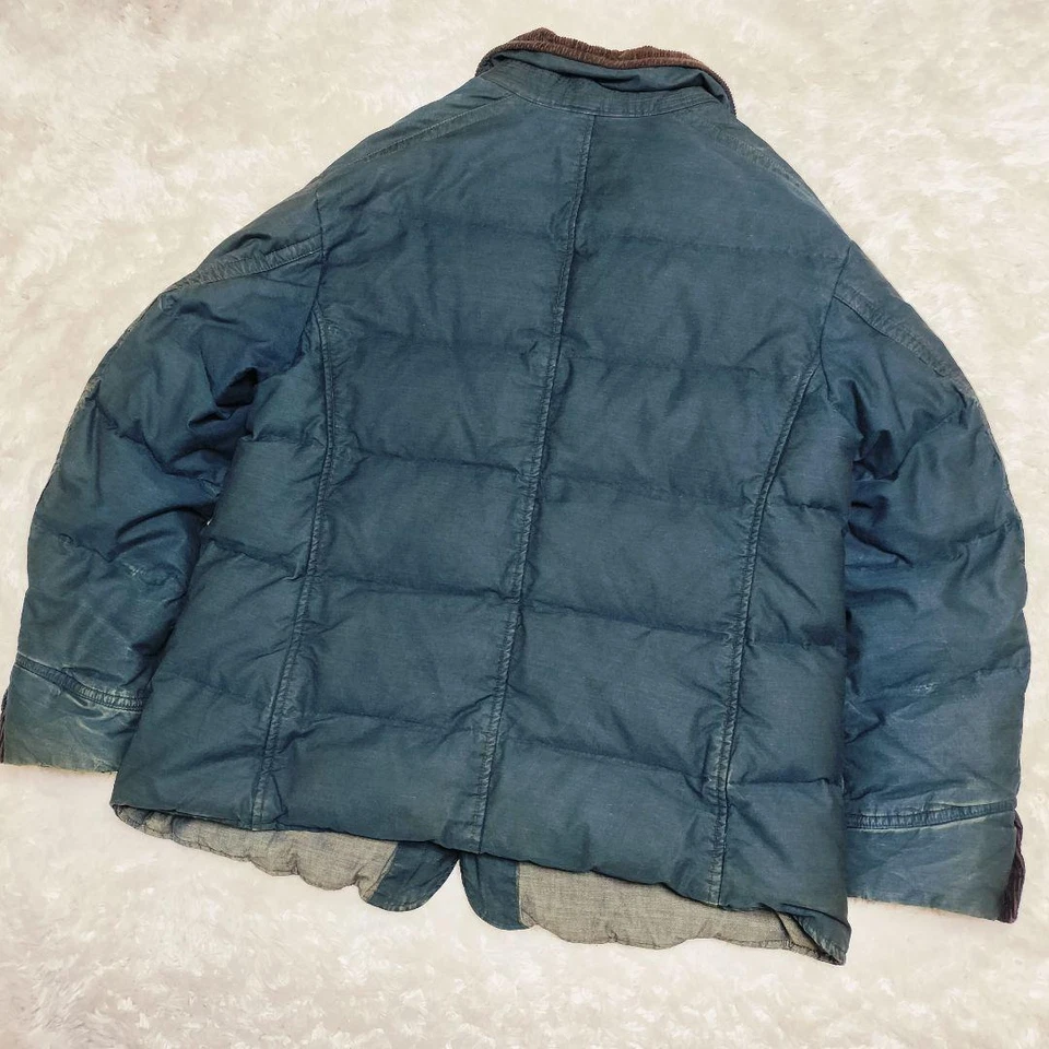 Chaqueta de plumón índigo 45 rpm bordado R talla 3 para hombre regalo vintage de Japón Foto 3 de 4