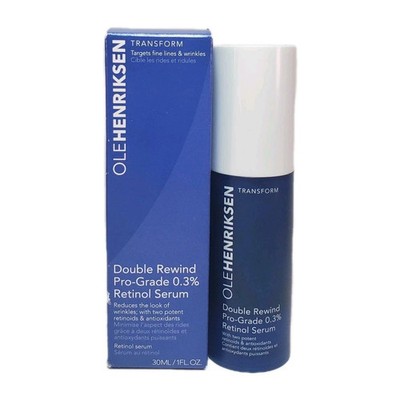 Ole Henriksen Double Rewind Pro Grade 0.3% Retinol Serum 1oz Wrinkles Anti-Aging