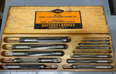 Whitman & Barnes Spiral Flute Expansion Reamer Set No 91 ***Missing 2***