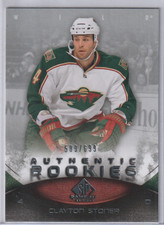 Clayton Stoner 2010-11 SP Game Used Authentic Rookies #/699