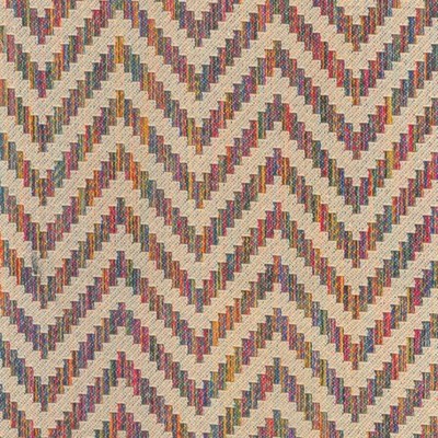 Decora Furnishings Regency Chevron Jacquard Fabric, Carnival Mosaic, 54'' Wide