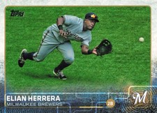 Elian Herrera Milwaukee Brewers 2015 Topps Series Two #453