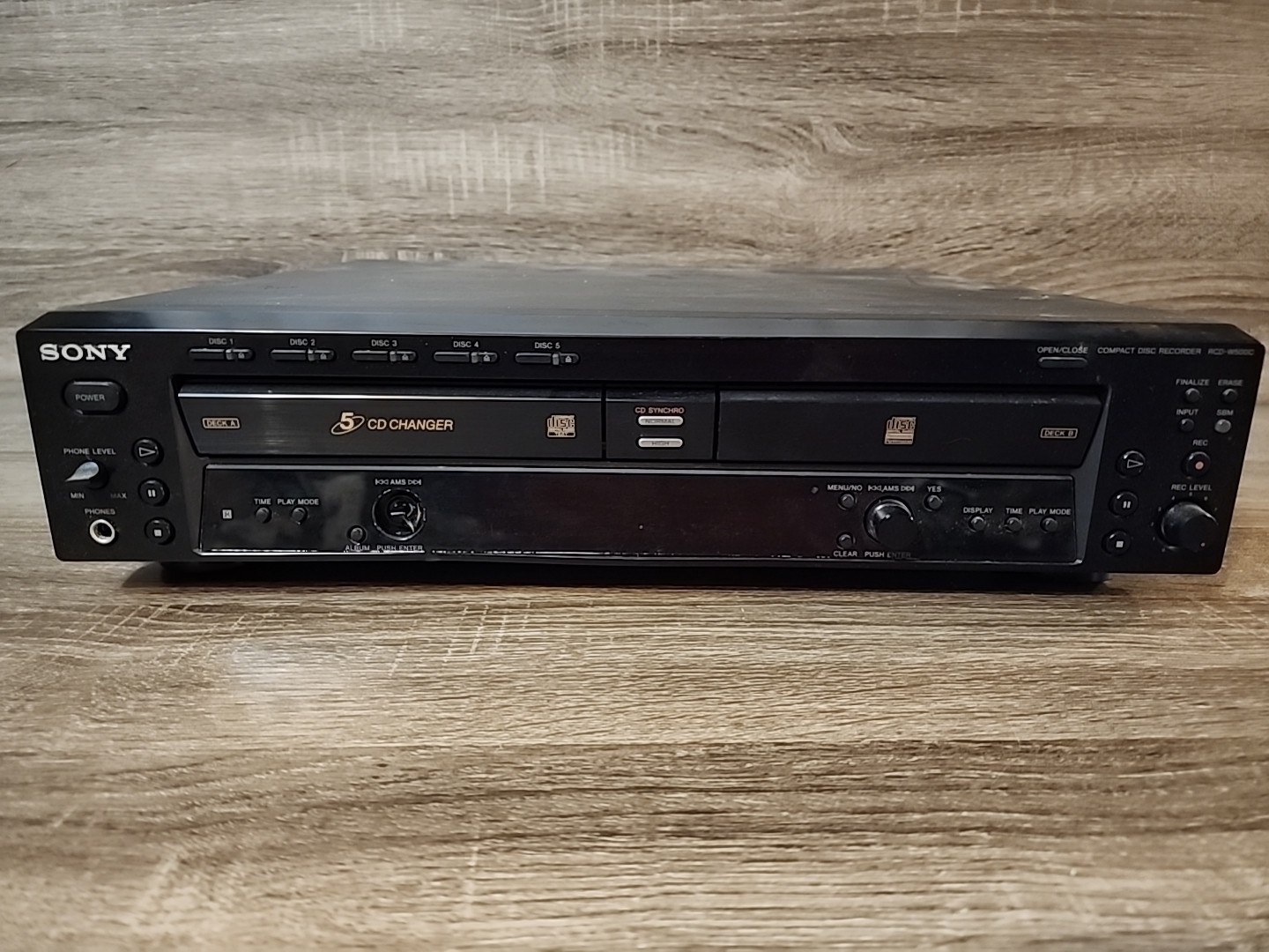 Sony RCD-W500C 5-Disc CD Changer Recorder