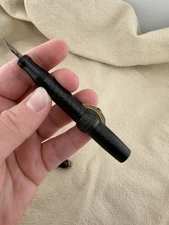 Conklin Cresent Filler Ring Top Vest Fountain Pen 4.5" 14K nib screw cap USED