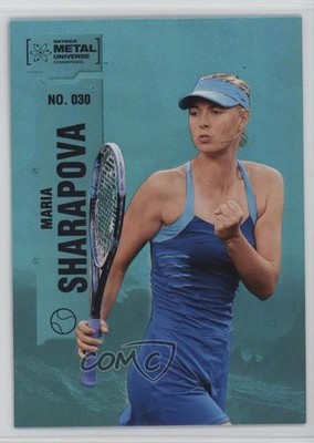 2022 Skybox Metal Universe Champions Aqua Maria Sharapova #030 0yk6