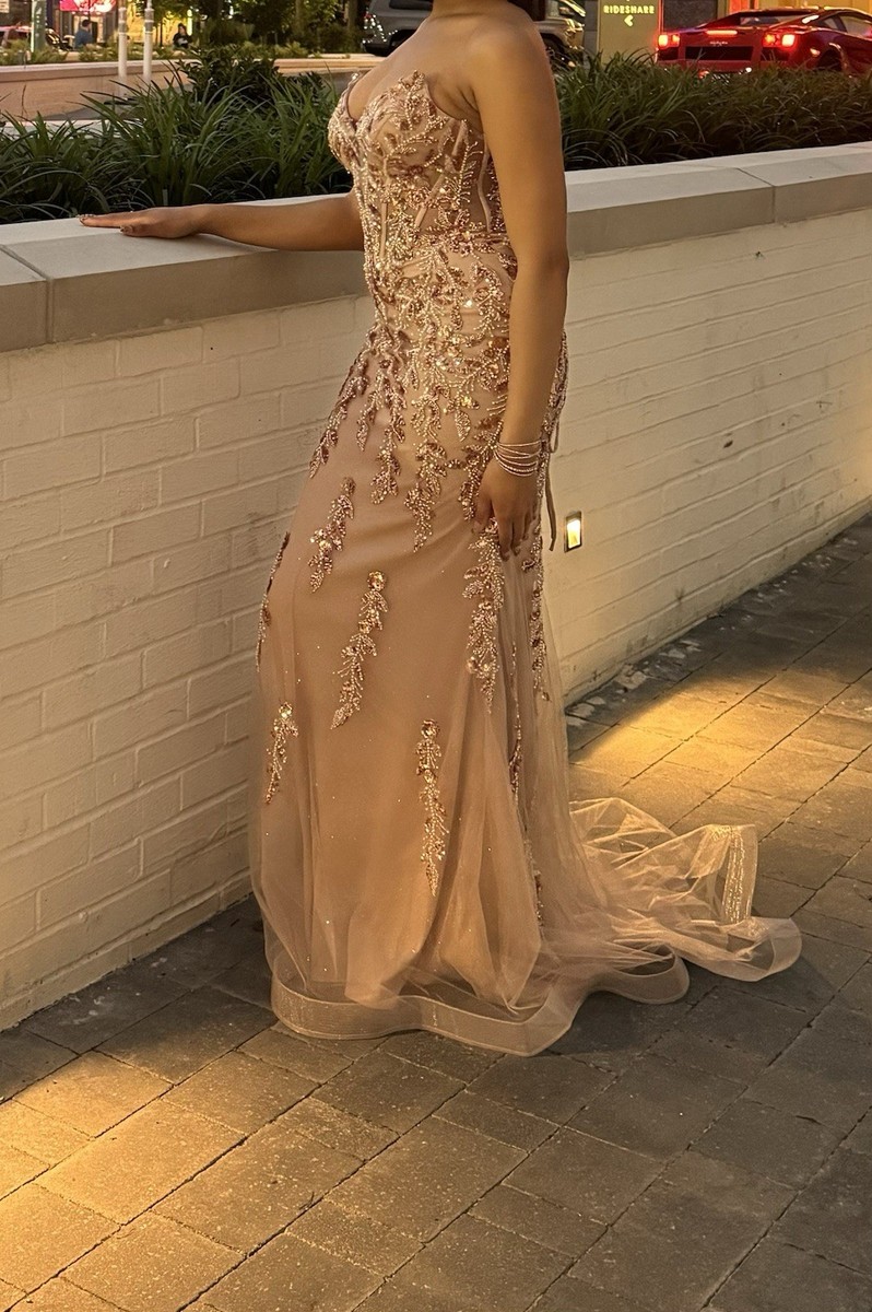 Ladivine Rose Gold Prom Dress | eBay Ladivine Rose Gold Prom Dress | eBay