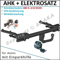 AHK & ES7 FüR BMW 3 E36 91-99 AnhäNgevorrichtung Eph-Deaktivierung Einparkhilfe