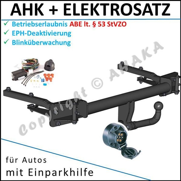 AHK & ES7 FüR BMW 3 E36 91-99 AnhäNgevorrichtung Eph-Deaktivierung Einparkhilfe-image