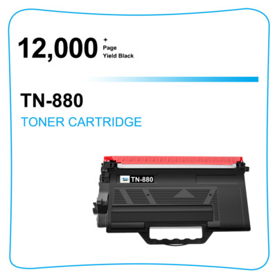 2-Pack TN-880 High Yield Black Toner for Brother HL-L6200DW, L6400DW