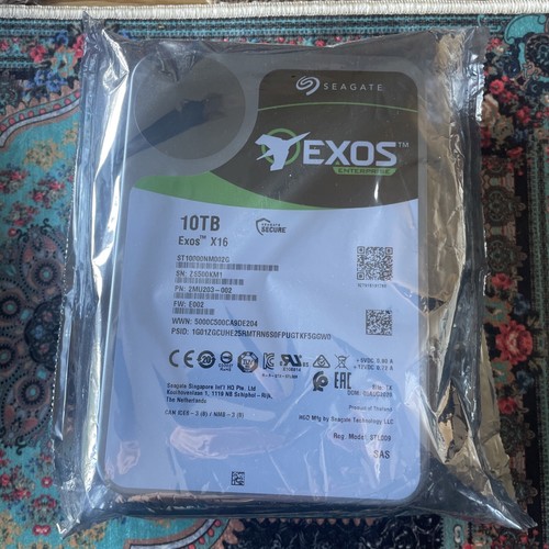 Seagate 10 TB, 7200 RPM, 3.5 inch (ST10000NM002G) Internal Hard Drive - SAS - 第 1/1 張圖片