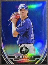 2013 Bowman Platinum Chrome Prospects Blue Refractor Taylor Guerrieri SP /199