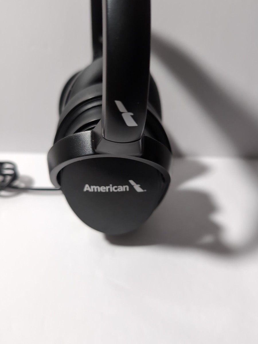 American Airlines AA Headset Headphone, Black