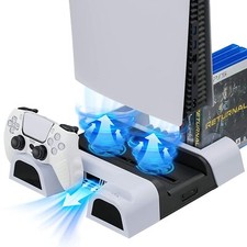 PS5 Cooling Stand Dual Charger Station 10 Games Storage FAST Ohio Shipping