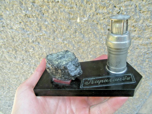 VTG RARE KARAGANDA KAZAKHSTAN USSR ERA MINER SOUVENIR