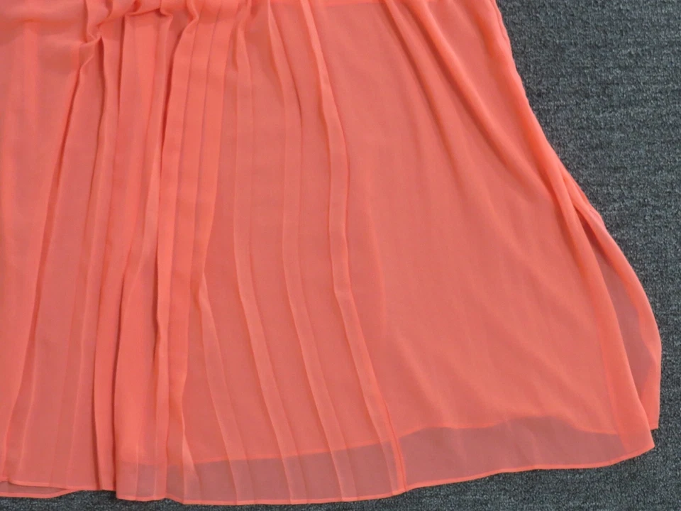 Falda Larga Mossimo Para Mujer XL Pull On Forrada En Capas Rosa Melocotón  Foto 4 de 4