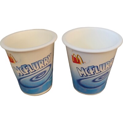 Vintage 1997 Playdoh McDonald s Mcflurry 2'' Replacements For  Mcflurry Maker Set