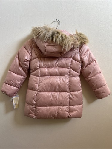 Michael Kors Little Girls Heavy Weight Stadium Jacket Blush Size 6X - Picture 4 of 4