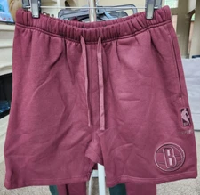 Pro Standard Brooklyn Nets Maroon Shorts Men's Large