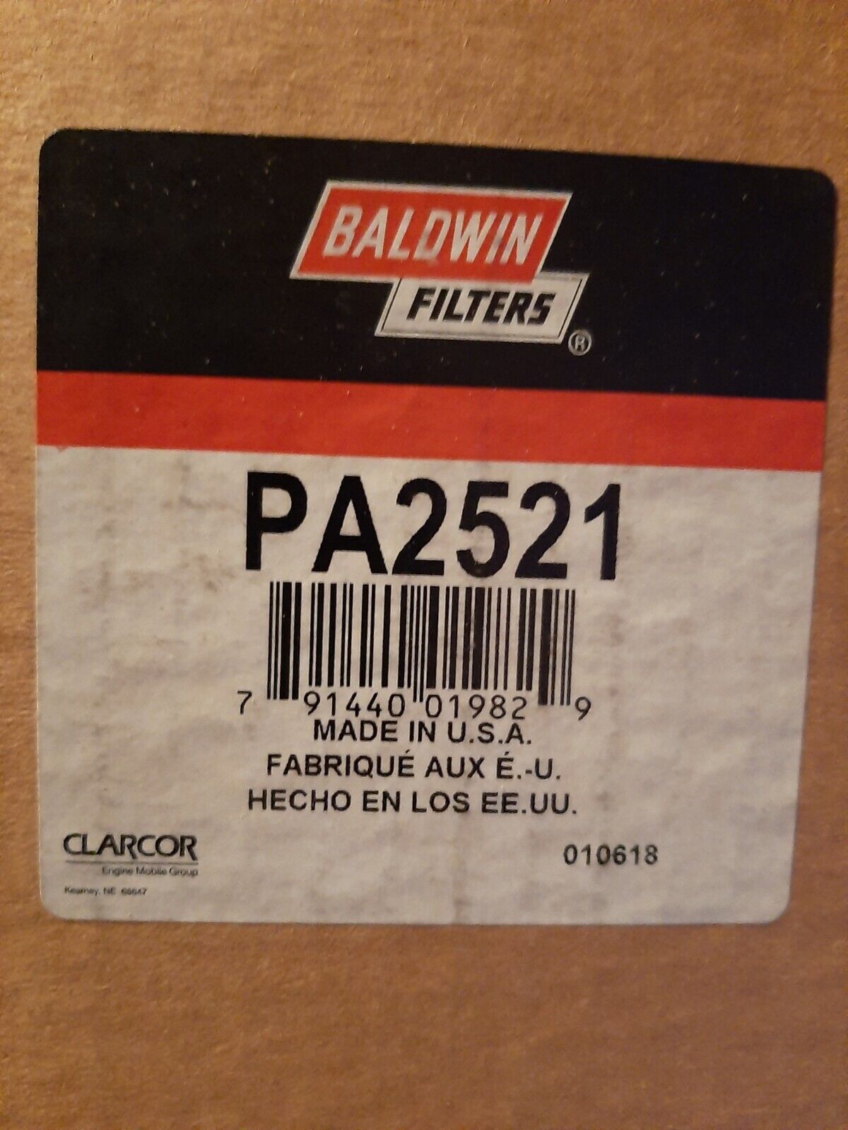Baldwin PA2521 Air Filter 