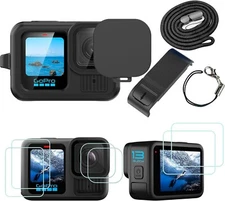Accessories Kit Silicone Protective Case for Gopro Go pro HD hero 13 12 11 10 9