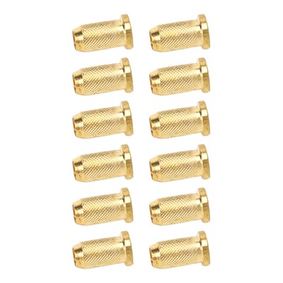 12PCS Guitar Bridge Body Through Aderendhülsen 3 Farben