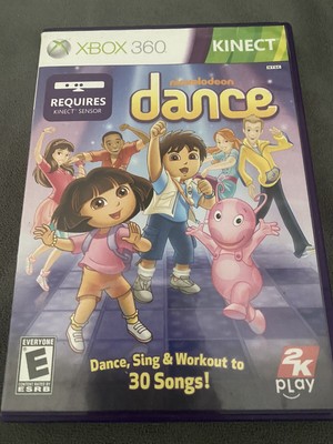 Nickelodeon Dance (Microsoft Xbox 360, 2011) With Manual