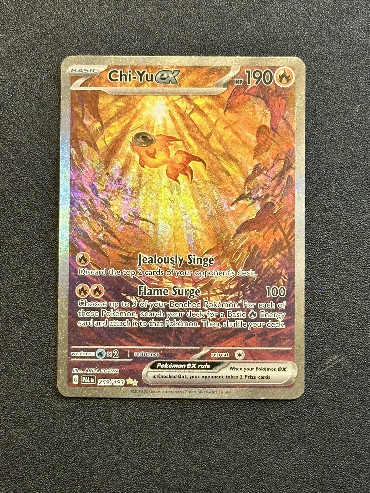 Chi-Yu EX 259/193 Paldea Evolved Special Illustration Holo Rare Pokemon Card