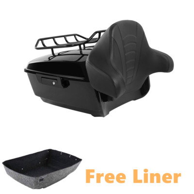 King Pack Trunk Pad Luggage Rack Fits For Harley Tour Pak Street Glide 14-up