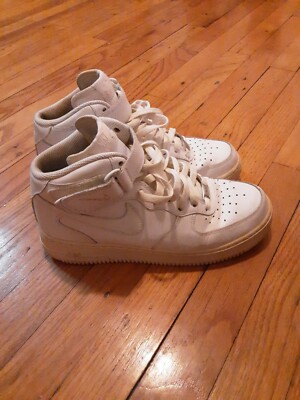 Size 7.5 - Nike Air Force 1 Mid Triple White 194500875432 | eBay