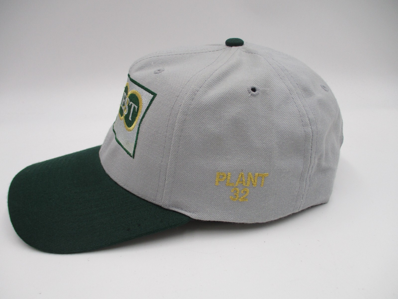 Quest 2000 Trinity Industries Hat Cap Gray Green … - image 2