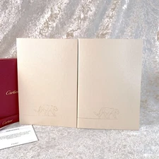 Cartier Notebooks Notebook Beige Panthere VIP Gift Item Set of 2 w/Box