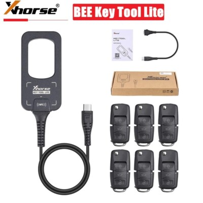 Xhorse VVDI Bee Key Tool Lite Remote Transponder Clone+6PCS XKB501EN Remote Key