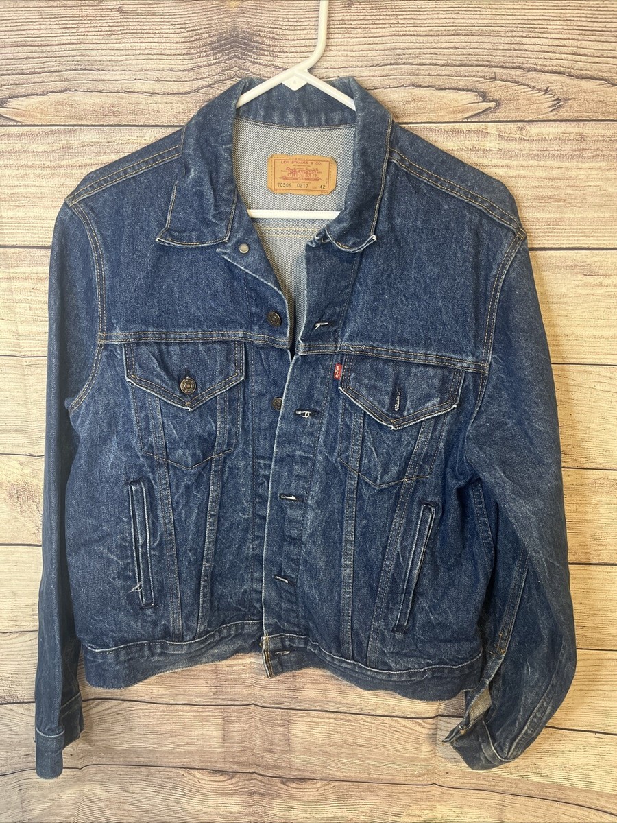 Vintage 80s Levis Type III 70506 0217 Denim Trucker Jacket Vintage 80s Levis Type III 70506 0217 Denim Trucker Jacket