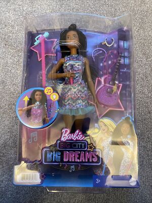 Barbie Big City, Big Dreams singende ''Brooklyn'' Barbie Puppe mit Musik und Licht